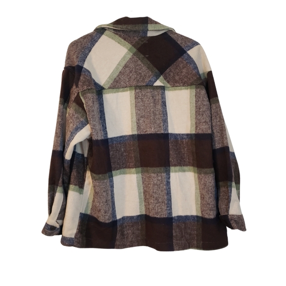 Outdoor Collection Plaid Jacket-Button Closer Outdoor Coat pockets Overlay - Picture 2 of 8